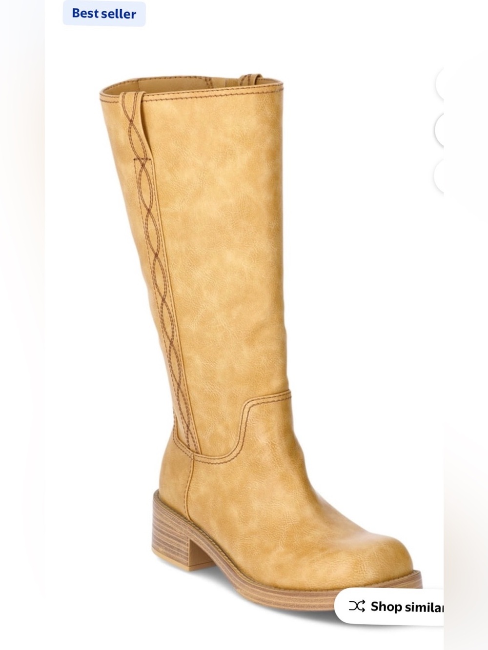 No Boundaries Women's Tall Riding Boot in Tan